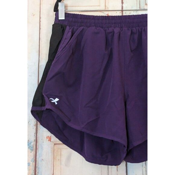 Anngoti Womens Size XL Purple Elastic Waist Running Training Athletic Shorts - Picture 4 of 8